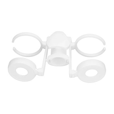 Beach Umbrella Cup Holder Lightweight Durable Sunumbrella Hanging Drink Holder for Beach Traveling White