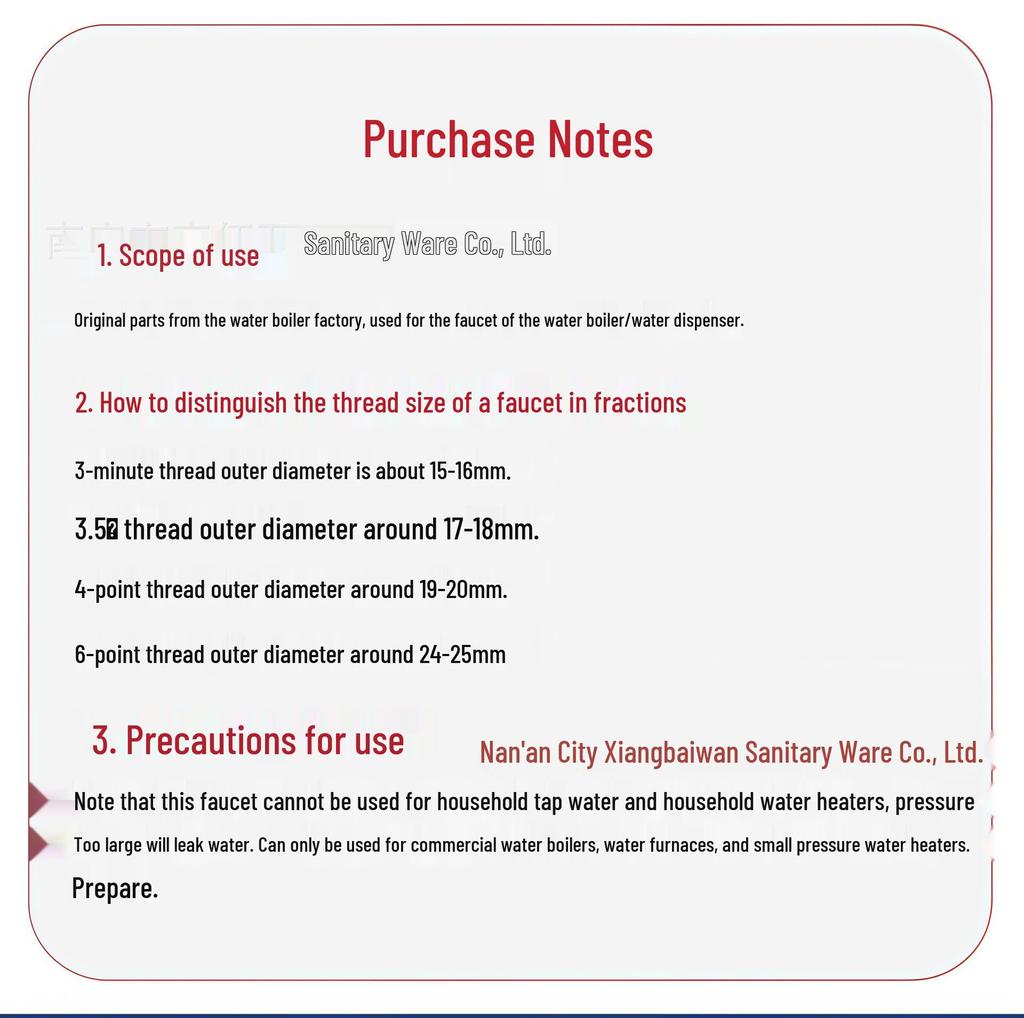 High-Temperature Electric Water Heater Faucet for Insulated Soy Milk/Milk Tea Bucket (3/8", 1/2", 3/4" Copper)
