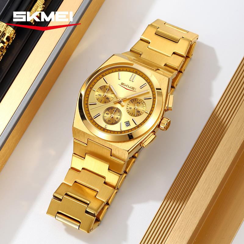 Men's Watches Waterproof Luminous Stainless Steel Quartz Business Luxury Calendar Watches for Men Reloj Hommes