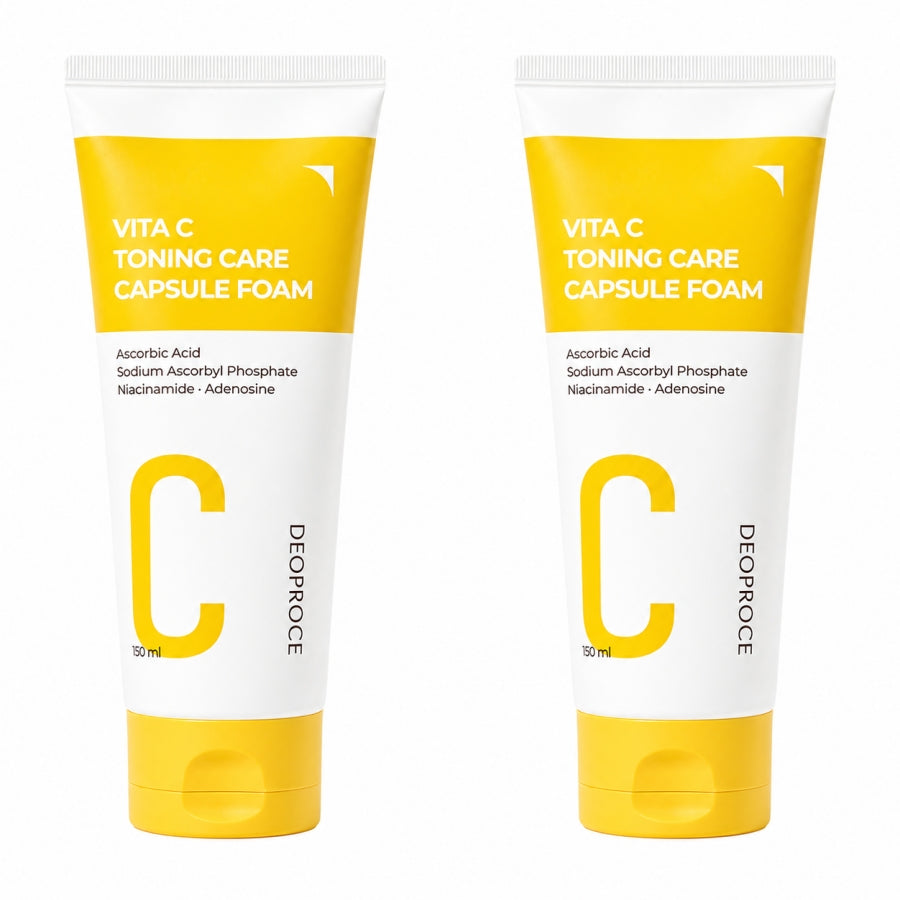 Deoproce Vita C Toning Care Capsule Foam Cleansing 150ml*1Pc/2Pcs/3Pcs/4Pcs
