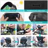 Waterproof Motorcycle Phone Holder with Sunshade and 360° Rotating Handlebar Mount