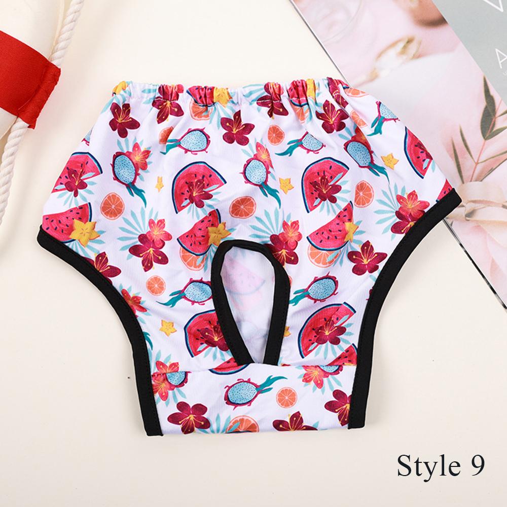 Physiologische Hosen für Haustiere, saugfähige Hundewindeln, Muster, Haustierunterwäsche, atmungsaktiv, wiederverwendbare Hundekleidung, Elastizitätshosen für Welpen