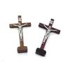 Catholic Wood Crucifix With Stand Vintage Religious Decoration Gift Catholic Jesus Cross  Church