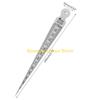 F26C Compact Taper Gage 0-15mm Stainless Steel Taper Welding Gauge Inch & Metric Feeler for Gap Hole Measure Tool La Ser Scal