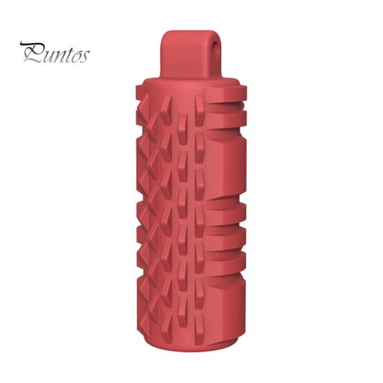 

Силіконова колюча іграшка-непосида з ланцюжком з намистин, тривога, стрес, зняття уваги, фокусування, вибоїста масажна паличка, сенсорний роликовий брелок, кулон червоний