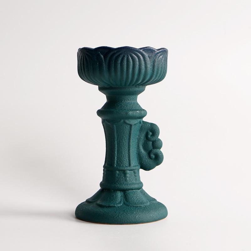 Ancient Rome Ceramics Candle Holder Candle Tray Home Decorations Stemmed Candlestick Atmosphere Decoration Home Decor