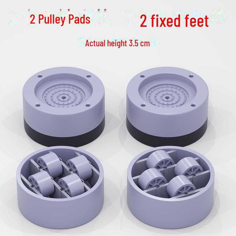 Universal Washing Machine & Refrigerator Storage Rack with Movable Drum Pad