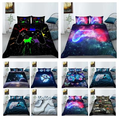 Game Handle Print Bedding Cover Suit Hot Sale Duvet Cover Boy Man King Size Comforter Cover Suit Polyester Pillowcase