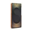 Samsung S25 Ultra Retro Leather Phone Case with Invisible Magnetic Buckle and Drop-Proof Hard Shell