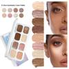 Multi-Use Cream Makeup Palette: 8 Shimmer Colors for Eyeshadow, Highlighter, Face Illuminator, Waterproof & Sweat-Resistant, Smooth Blendable Cream Fo