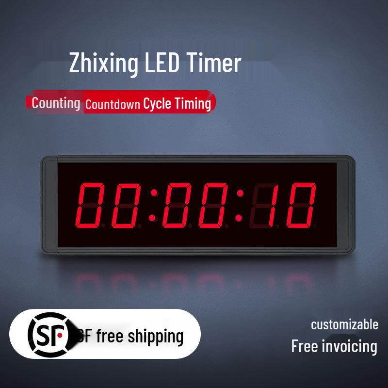 Zhi Xing LED Countdown Timer for Escape Rooms and Fitness Competitions Electronic чёрный