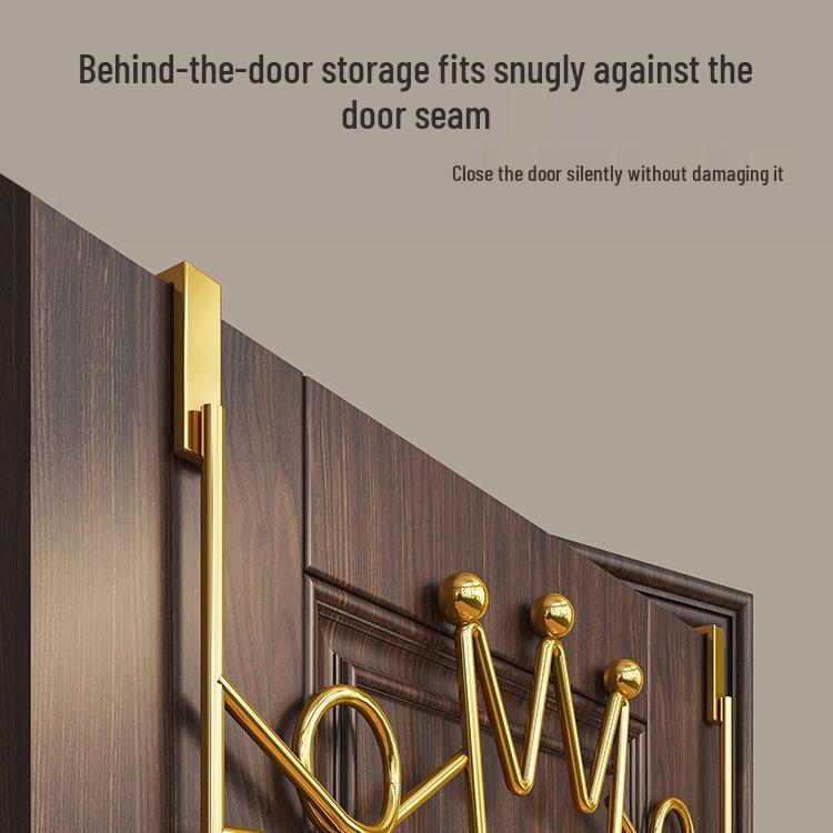 Door-Mounted Hook & Storage Rack for Clothes, Coats, and More