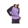 adidas Originals Adicolor Brand Logo Color Block Loose Long Sleeve T-Shirt Women Tops Violet JM8051