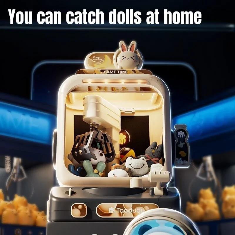 Electric Doll To Catch Claw Machine Mini Drawing Dolls Arcade Crane Coin Operated Play Game Remote Control Counting Toys Kids