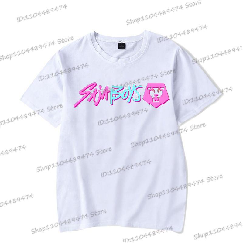 Summer New KPop Demon Hunters T-shirts Vintage Korean Ulzzang Anime Rumi Tiger Saja Boys Tshirts Hip Hop Streetwear Teenage