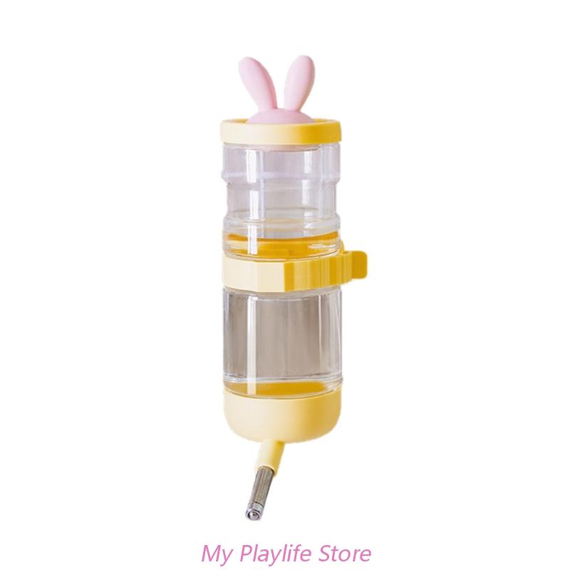 

Домашние кошки собаки питьевой фонтанчик кормушка клетка для питомца подвесная миска поилка дозатор для щенков кошек собак кроликов жёлтый