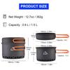 Outdoor Camping Pot 1.3L 2.3L Cookware Outdoor Cooking Kettle Set Heat Cooker Travel Tableware Tourist Kitchen Utensil Equipment