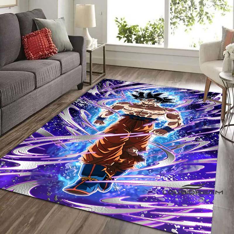 Tappeto Dragon Ball Beerus, Il Dio della Distruzione, Adatto per Camere da Letto, Soggiorni e Balconi; Tappetino Antiscivolo per Pavimenti.