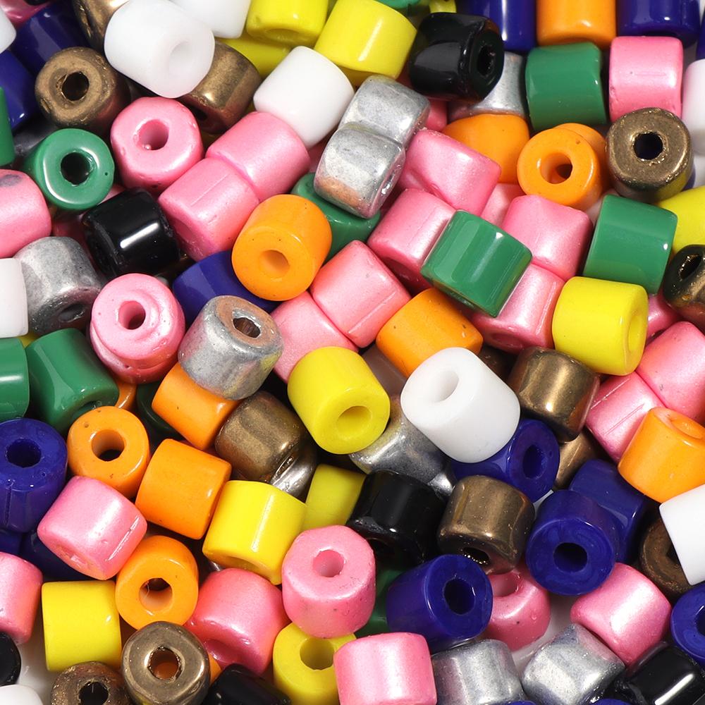 7mm Czech Glass Seed Beads Colored High Quality Cylindrical Loose Spacer Beads For DIY Bracelets Earrings Jewelry Accessories