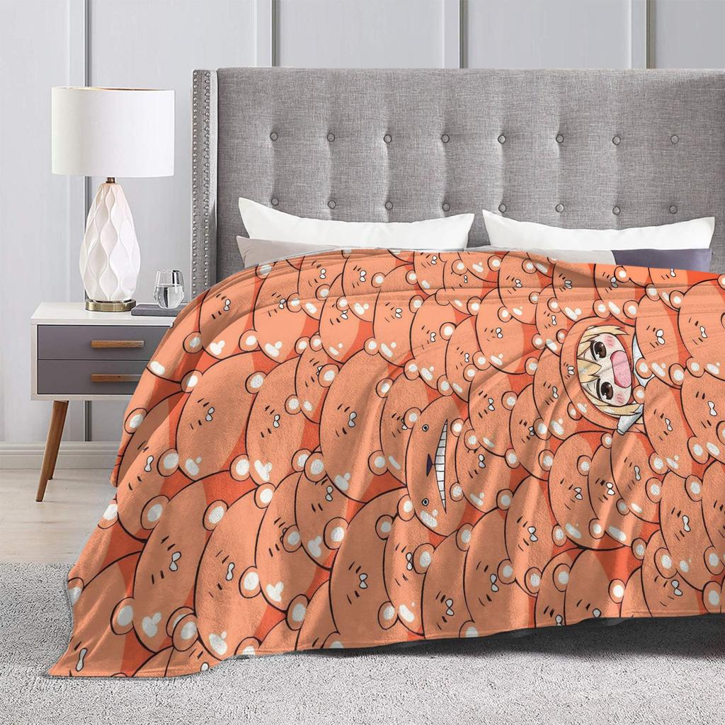 Himouto Umaru Chan Anime Flannel Blankets Super Soft Throw Blanket for Couch Chair Street Trend Bedspread Sofa Bed Cover