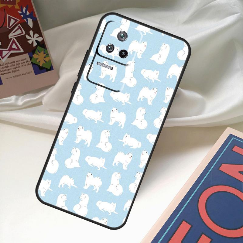 Samoyed Puppy Funda For POCO M6 Pro X3 X4 X5 X6 M5s F3 F5 Xiaomi 13T Pro 12T 11T 12 13 Lite 14 Ultra Case
