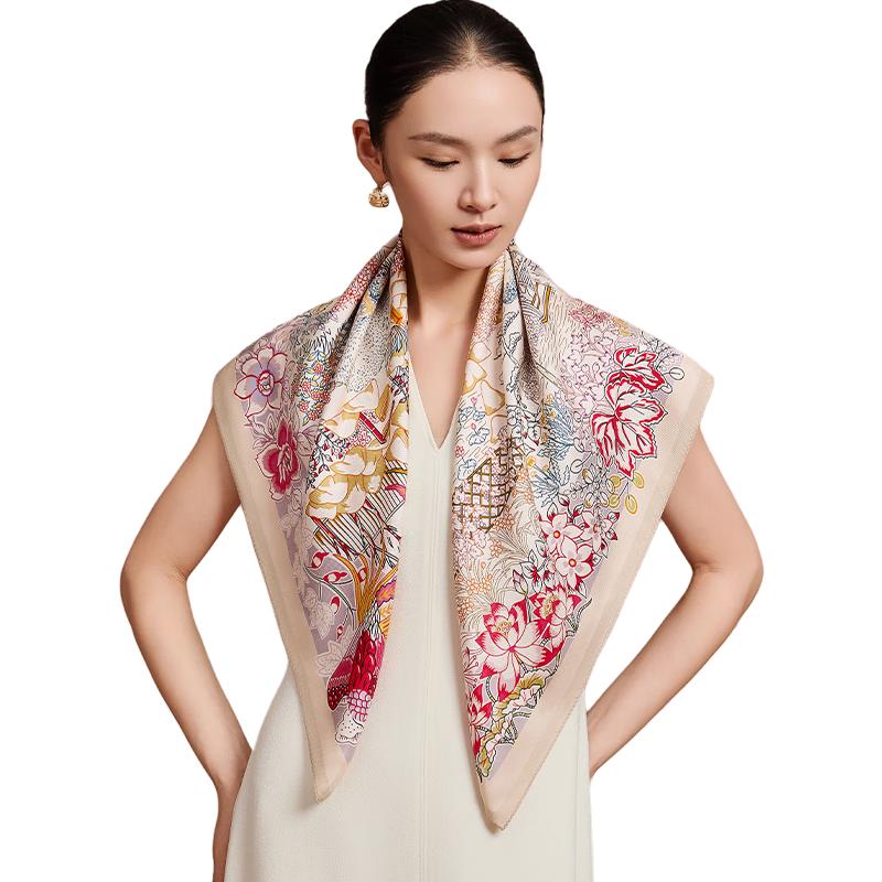

Shanghai Story 100% Mulberry Silk Scarf 86cm x 86cm