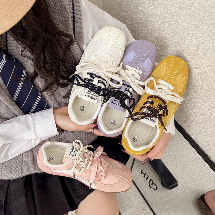 Soft leather version~ Dexun shoes heightening shoes children's 2025 spring new shoelaces fashion versatile casual shoes sports shoes