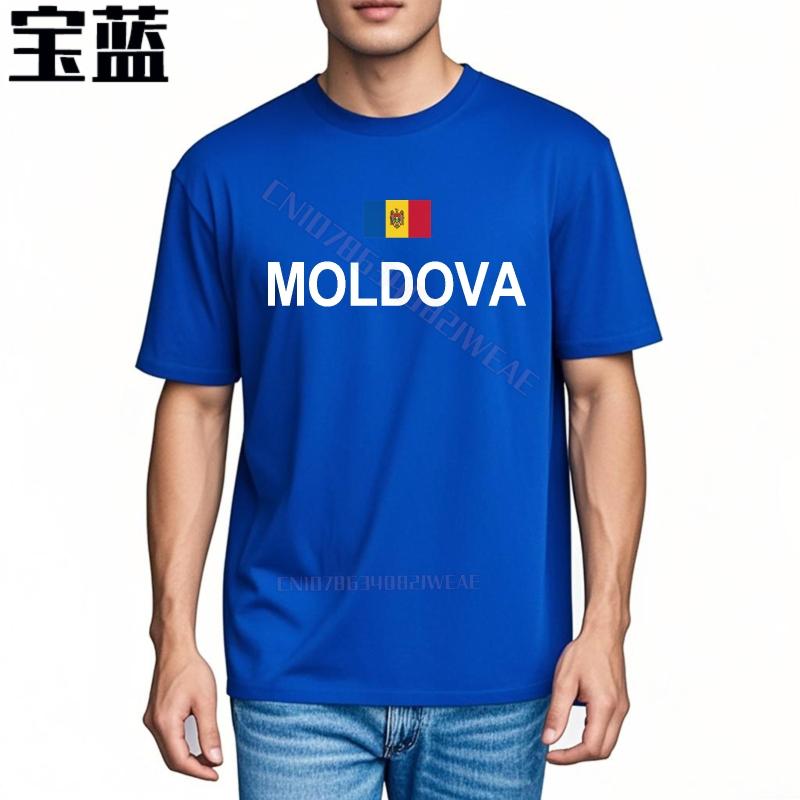 Tee Shirt Adult Streetwear Tshirts Moldova Flag Printed On Shirt Vintage Quick Dry T Shirt Cool Trendy Tshirt Travel