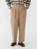 Beams Plus Men's Khaki Twill Two-Pleat Trousers, Size L, 38230130874