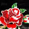 Stylish Flower Pin Red Rose Brooch for Women Girls Enamel