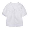Peasant Blouse With Lace Trim Kw6mb4600 01