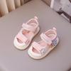 2026 Summer Girls' Cartoon Velcro Sandals: Soft, Non-slip Toddler Princess Shoes