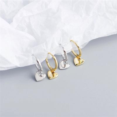 Romantische Liebesherz-Creolen Handgefertigte Geschenke Süßer Schmuck Damen Elegant