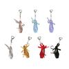 Delicate Handcrafted Ballet Shoe Charm Key Chain Ribbon Mini Size Perfect for Keychain Decoration or Fashion Accessory