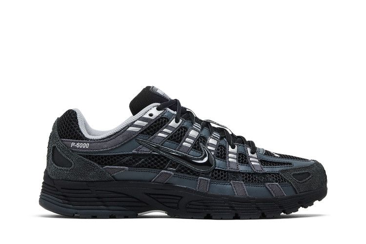 Nike P-6000 Piele întoarsă Antracit Metalic Argintiu