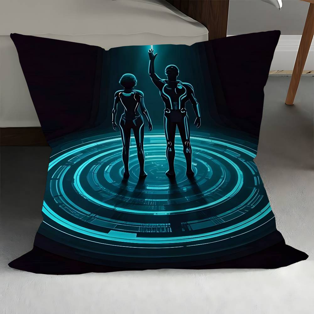 Movie T-Tron Ares Pillow Anime Pillow Sofa Bed Head Pillow Cover Cushion Cover 45x45 Cm Fashion