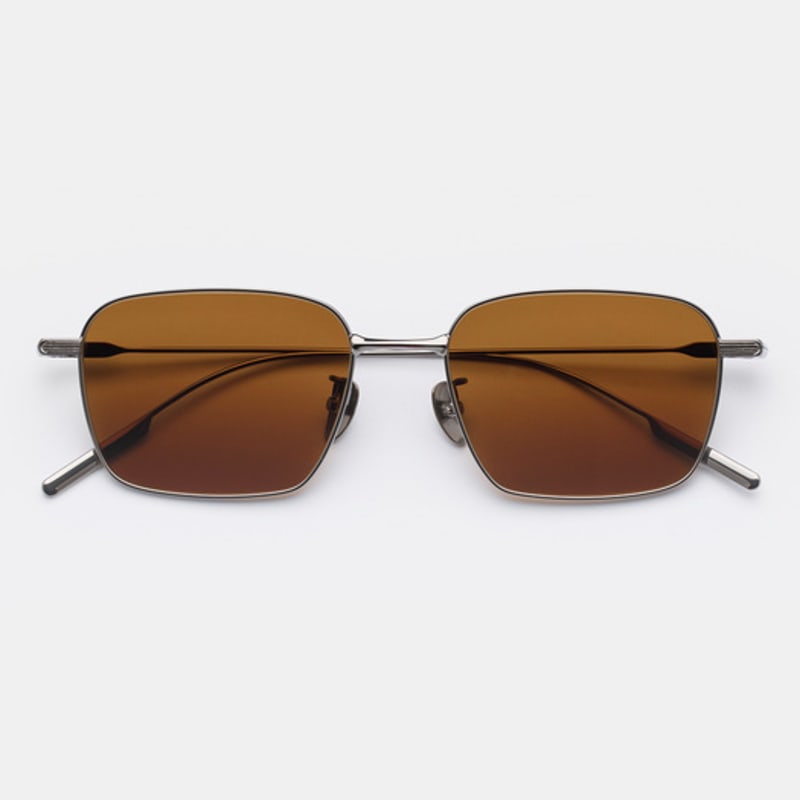 

MATTEPUZ MP-31 Titanium Sunglasses BROWN DARKSILVER FREE