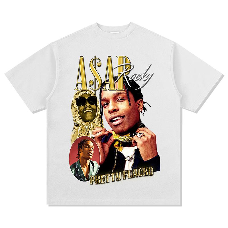 

AP Rocky Pretty Flacko Graphic TShirt Unisexs Womens Oversized Cotton Soft Casual HipHop Fashion Crew Neck Short Sleeve Tee 4XL