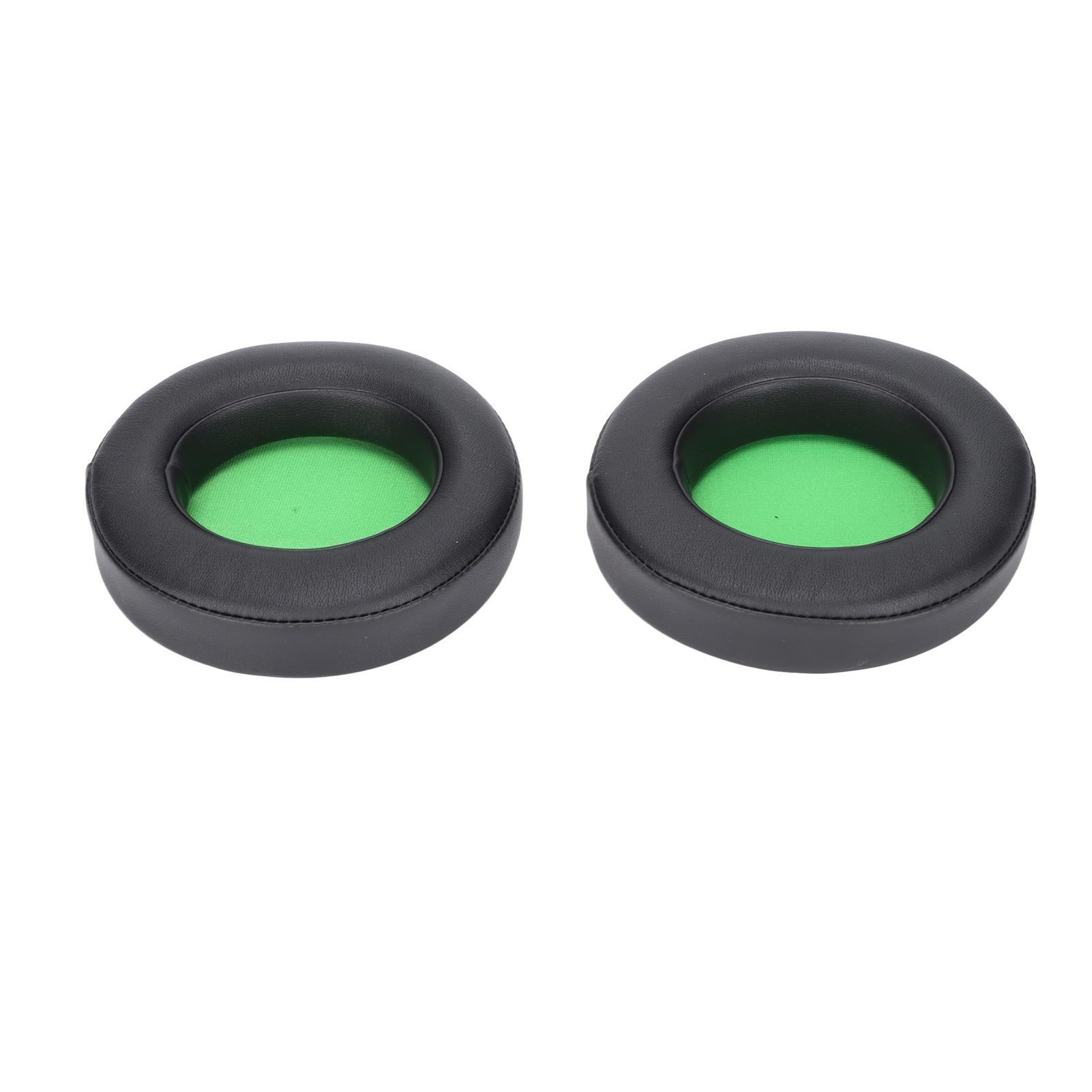 

Headphone Ear Pads Leather Soft Replacement Headset Ear Cushions for Razer Kraken 7.1 V2 ProGreen зелений