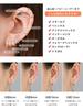 hoop small ring k18 inner diameter simple accessories [Silvora] Men's earrings, earrings, women's earrings, gold, small, 12mm, 20G,