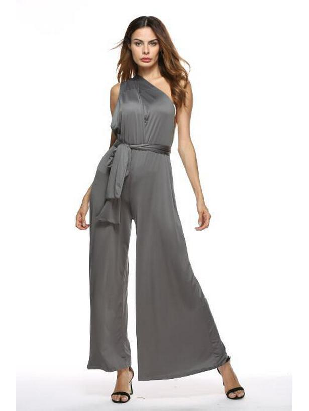 Women's Multi-Way Strap Crossover Bandage Jumpsuit - Sexy & Stylish OL Fashion