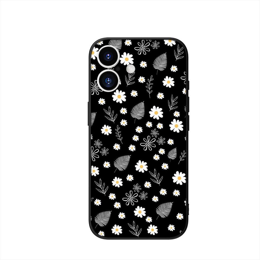Phone Cover for Apple iPhone 16 15 14 Plus 13 12 Mini 17 Pro Max + 16E Air 16+ ProMax Case Fashion Fresh Little Daisy Flower