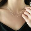 Tide Collarbone Chain Women'S Light Luxury Versatile Pendant Niche High Sense Spice Girl Collarbone Chain