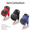 Herren Rutschfeste Atmungsaktive Halbfinger-Fahrradhandschuhe für Outdoor-Sportarten, Fitness, Gewichtheben, Taktisches Training und Angeln.