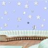 Home 20pcs Star Mirror Wall Sticker Large Medium and Small Combination Acrylic Mirror Wall Sticker Living Room Wall Decorations