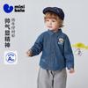 Mini Balabala Boys' Shirt Cotton Soft Skin Friendly Breathable Non Fading Imitation Cowboy Children's Shirt 2026 Spring
