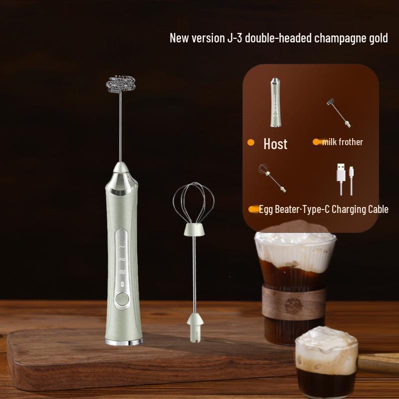 Portable Rechargeable Handheld Electric Milk Frother & Coffee Mixer