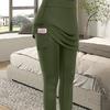 Yoga Leggings Side Pockets Elastic Waist Solid Color Women Fashion Causal Running Fitness Pants for Sports