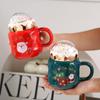 Grenzüberschreitendes Weihnachts-Keramikbecher-Geschenkset - Hochwertiges Souvenir für Heiligabend