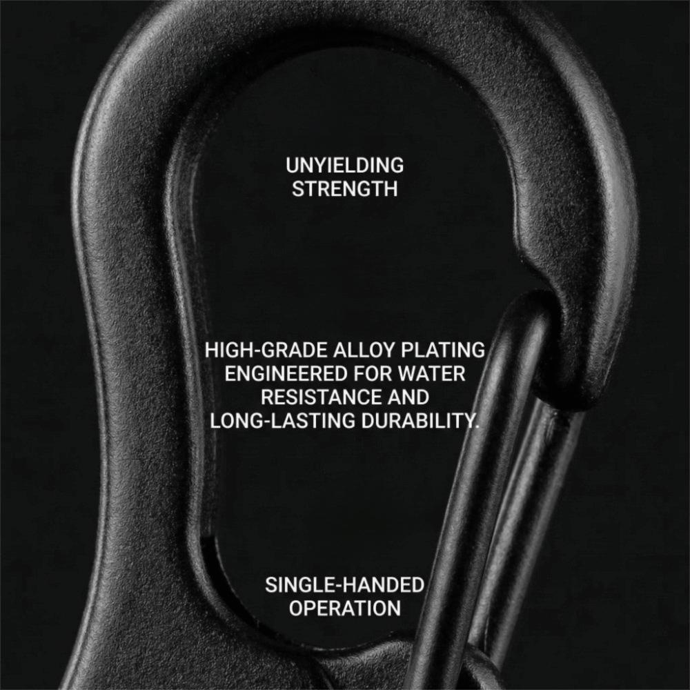 20 Pcs Alloy Spring Snap Hook Black Keychain Clip Durable Snap Spring Clips  Keychain Accessories